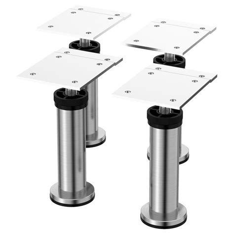 stainless steel adjustable furniture cabinet legs|adjustable stainless steel table legs.